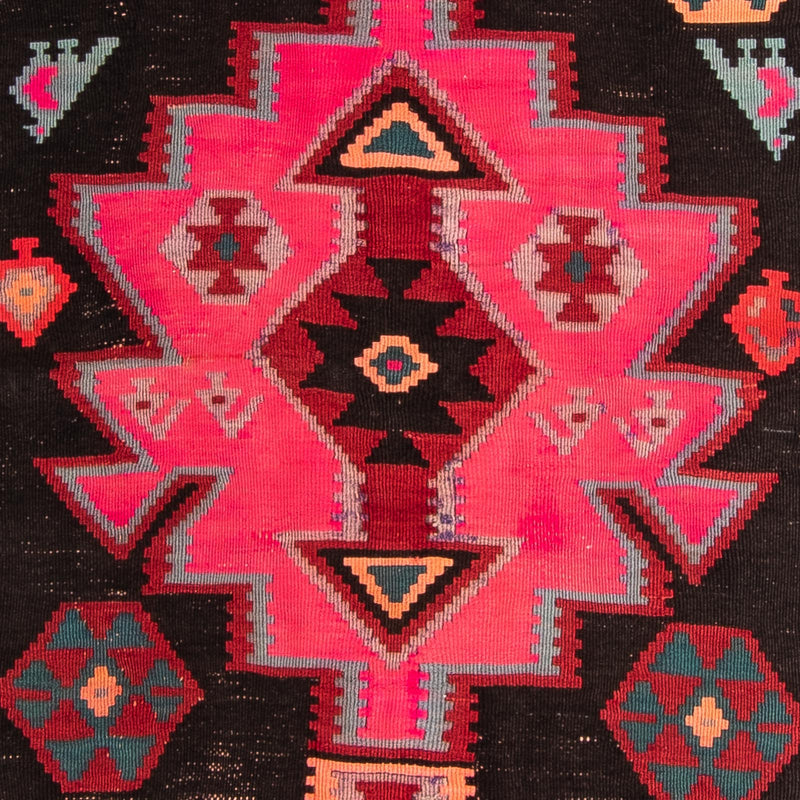 Biegacz Dywan Kelim - Stary - 320 x 145 cm - wielokolorowy