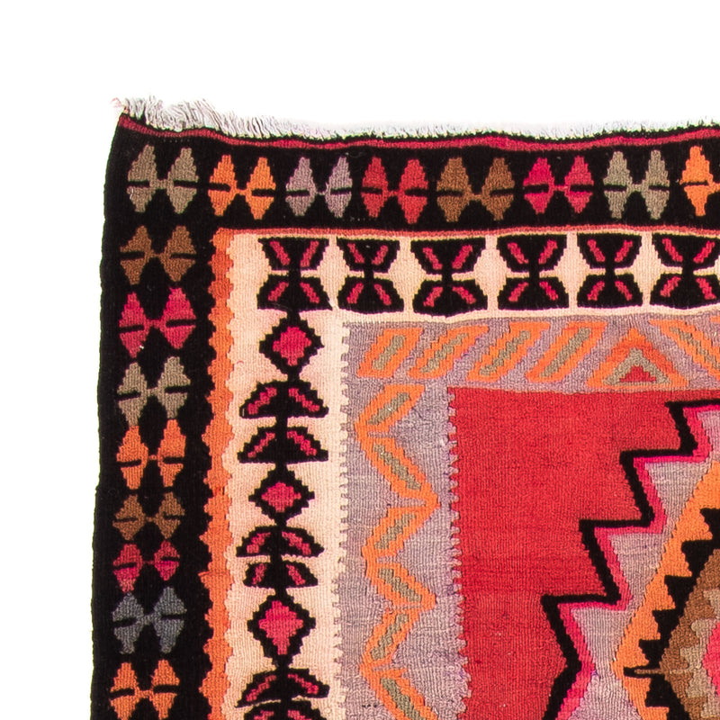 Dywan Kelim - Stary - 280 x 142 cm - wielokolorowy