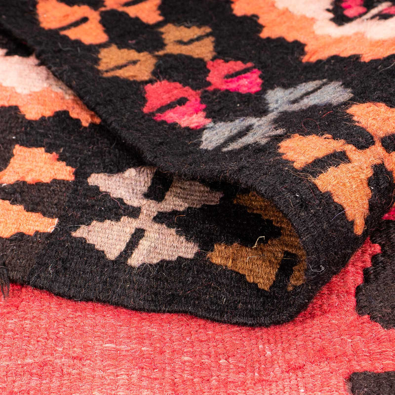 Dywan Kelim - Stary - 280 x 142 cm - wielokolorowy