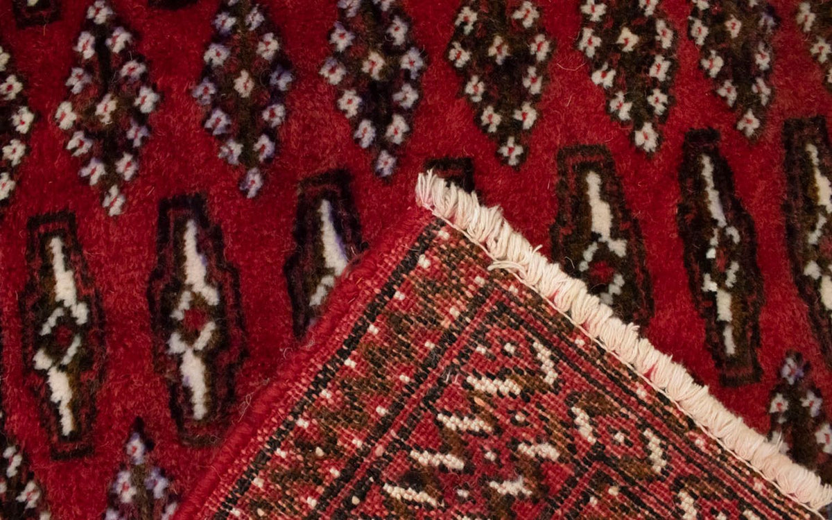 Dywan turkmeński - 130 x 60 cm - czerwony