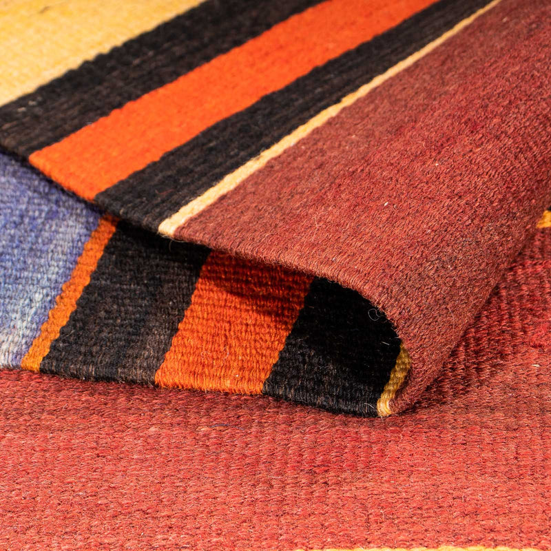 Biegacz Dywan Kelim - Stary - 290 x 115 cm - wielokolorowy