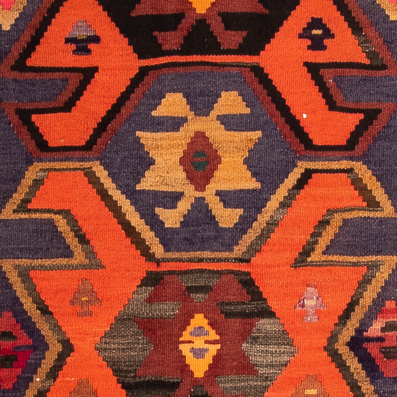 Biegacz Dywan Kelim - Stary - 220 x 110 cm - wielokolorowy