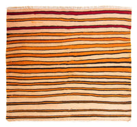 Dywan Kelim - Stary - 145 x 130 cm - wielokolorowy