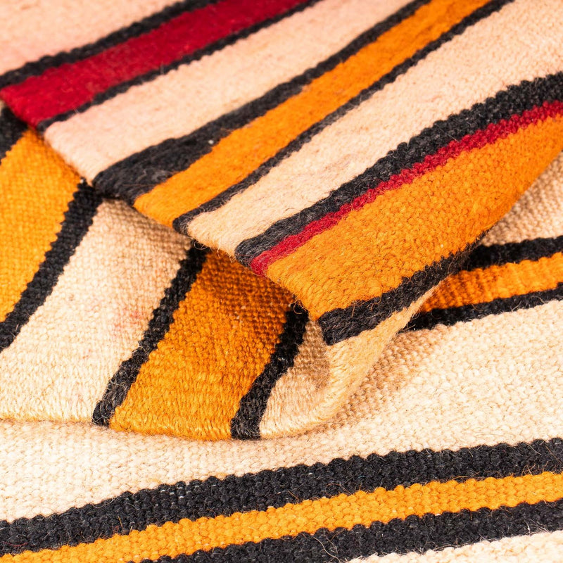 Dywan Kelim - Stary - 145 x 130 cm - wielokolorowy