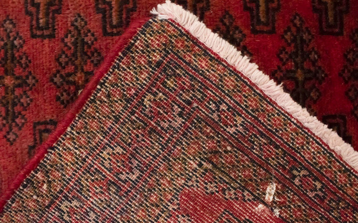 Dywan turkmeński - 130 x 60 cm - czerwony