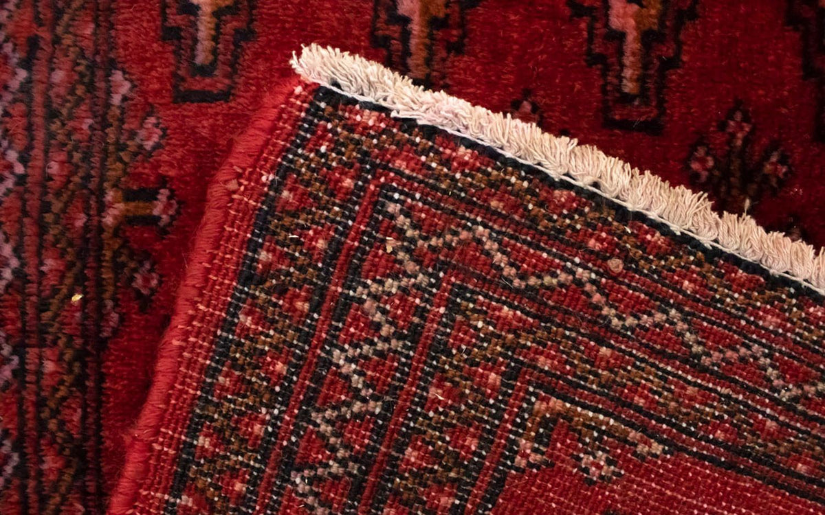 Dywan turkmeński - 130 x 60 cm - czerwony