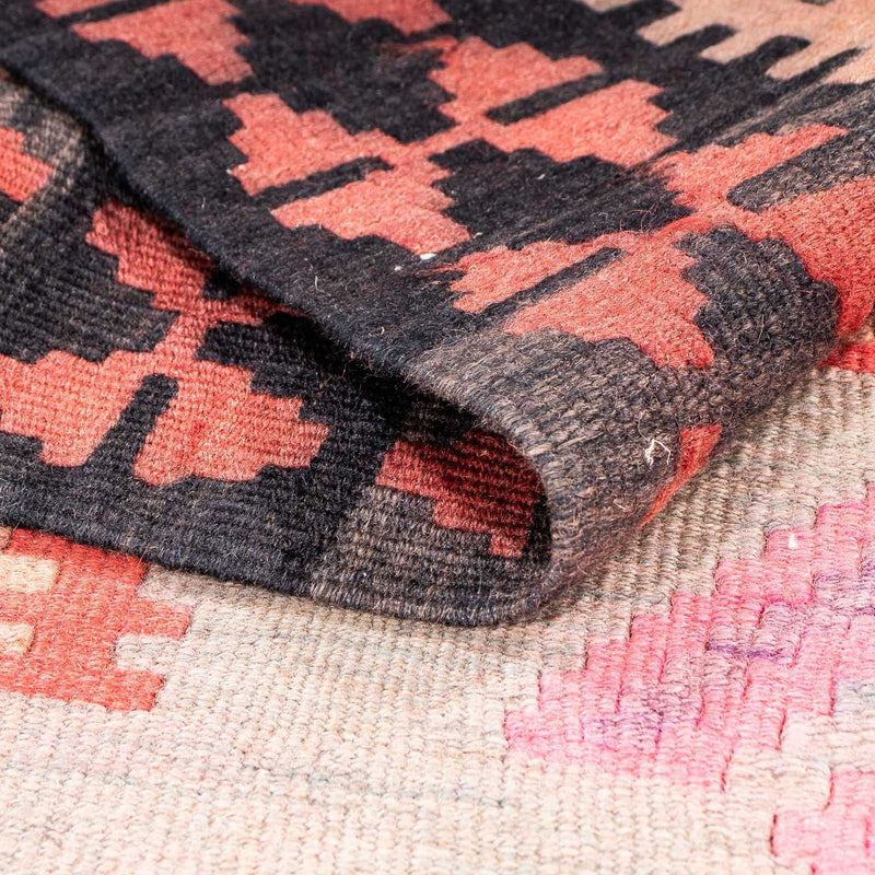 Biegacz Dywan Kelim - Stary - 395 x 180 cm - wielokolorowy