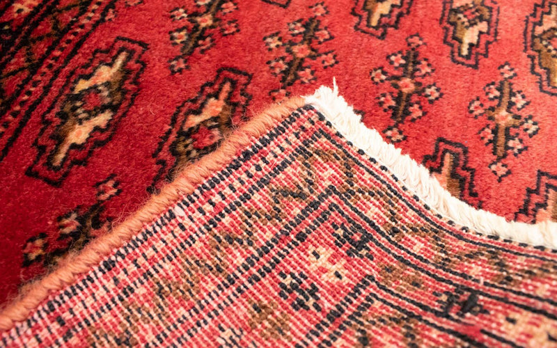 Biegacz Dywan turkmeński - 100 x 50 cm - czerwony