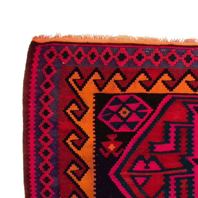 Biegacz Dywan Kelim - Stary - 345 x 150 cm - wielokolorowy