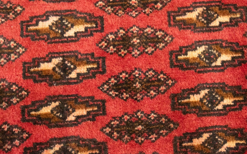 Biegacz Dywan turkmeński - 100 x 50 cm - czerwony