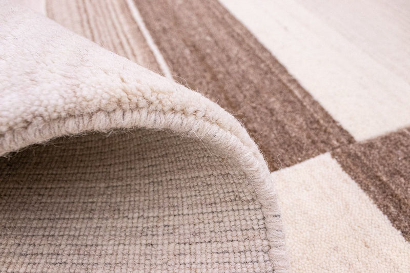 Dywan wełniany - 197 x 144 cm - natura