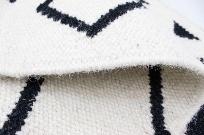 Dywan Kelim - modny - 132 x 63 cm - beżowy