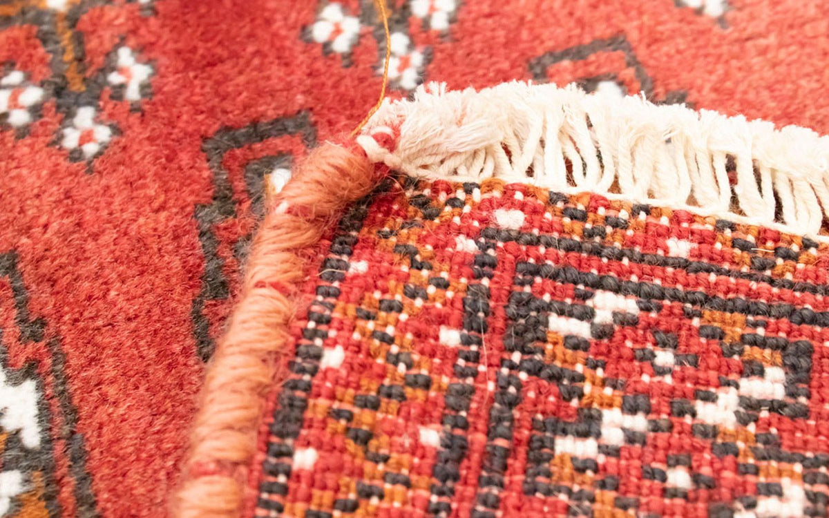 Biegacz Dywan turkmeński - 100 x 50 cm - czerwony