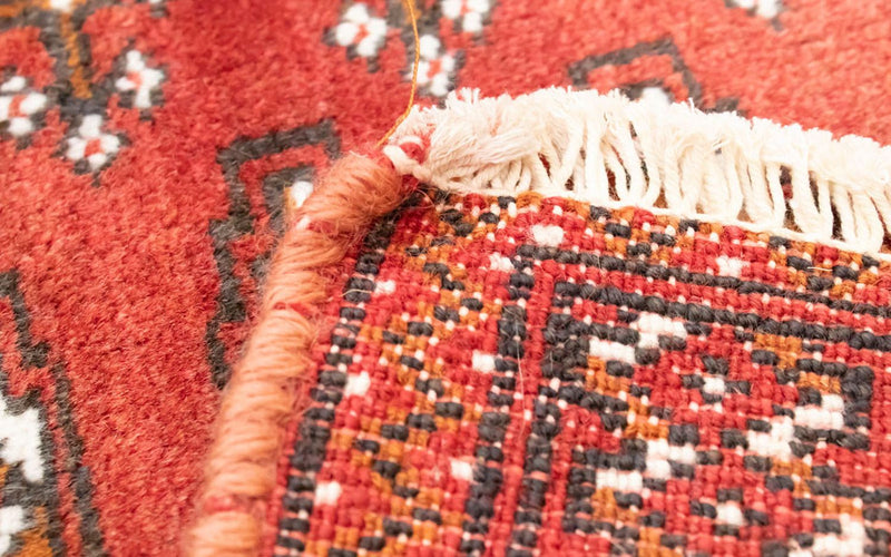 Biegacz Dywan turkmeński - 100 x 50 cm - czerwony