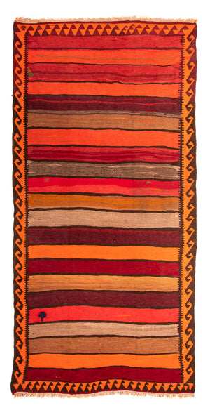 Dywan Kelim - Stary - 300 x 160 cm - wielokolorowy