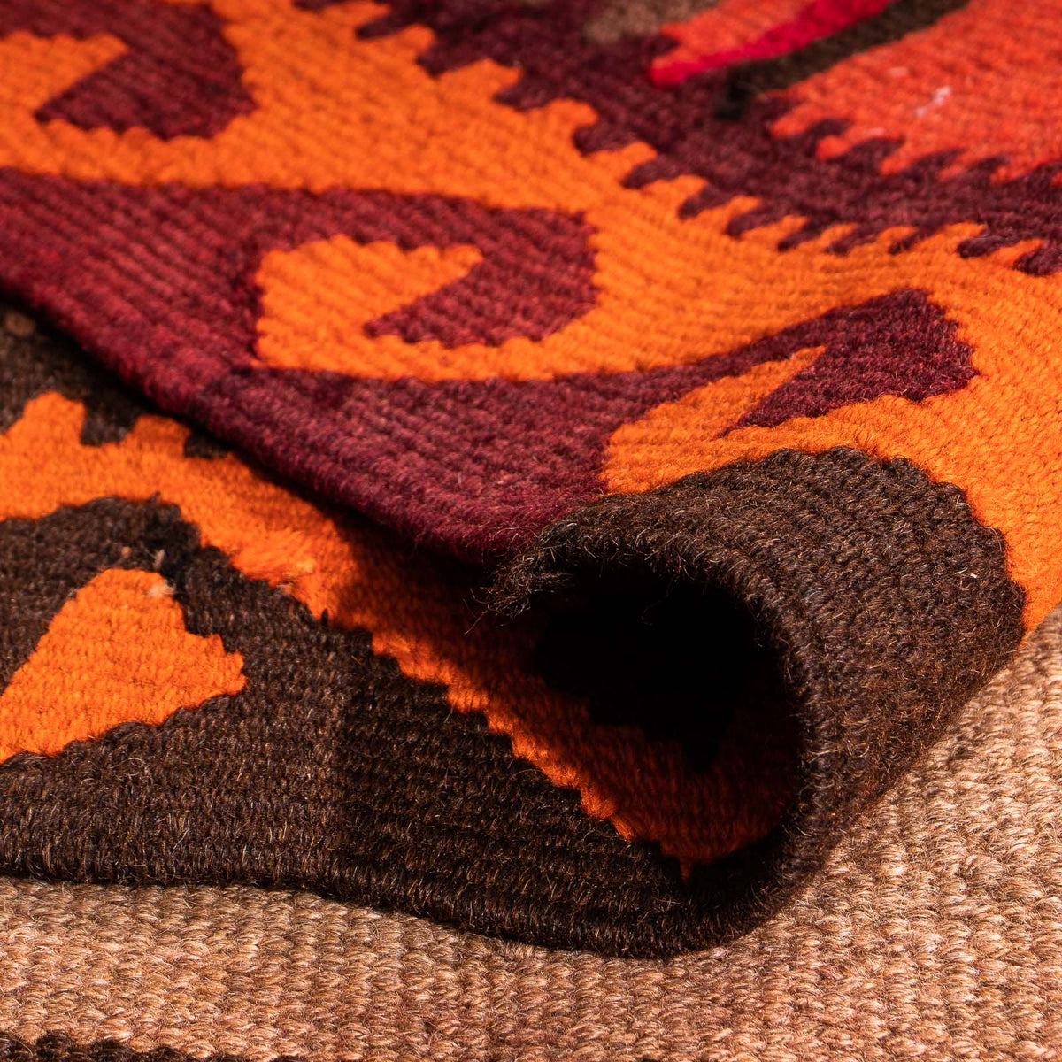 Dywan Kelim - Stary - 300 x 160 cm - wielokolorowy