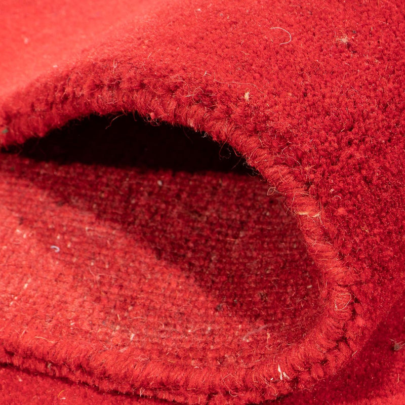 Dywan Gabbeh - Loribaft Softy - 242 x 172 cm - ciemna czerwień