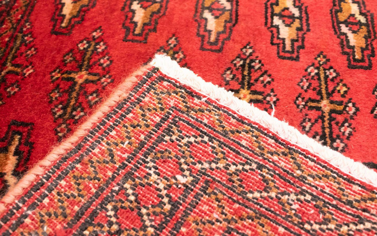 Biegacz Dywan turkmeński - 100 x 50 cm - czerwony