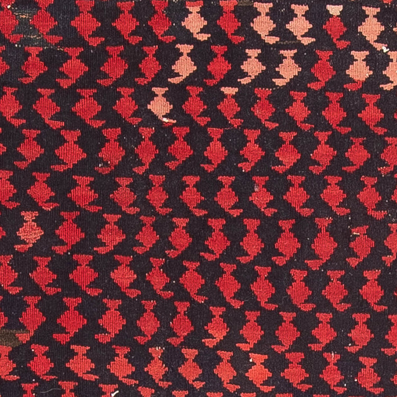 Biegacz Dywan Kelim - Stary - 450 x 120 cm - ciemnoniebieski