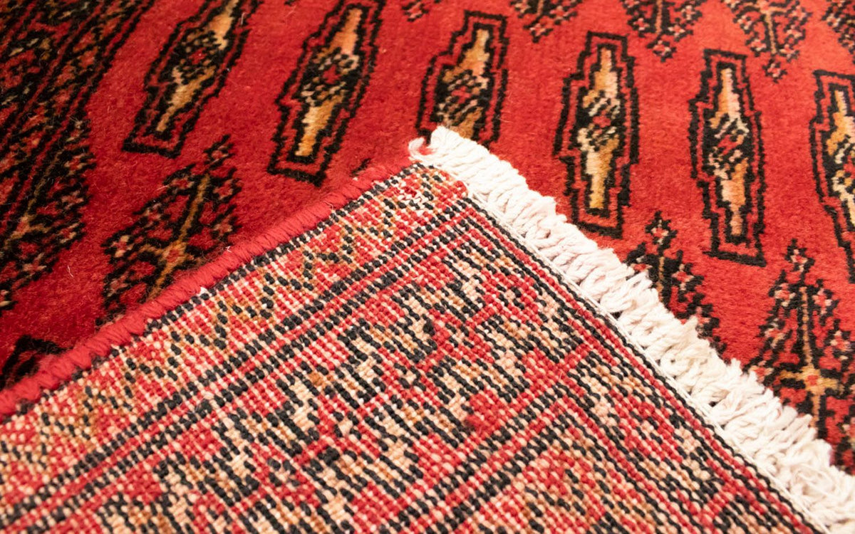 Biegacz Dywan turkmeński - 100 x 50 cm - czerwony