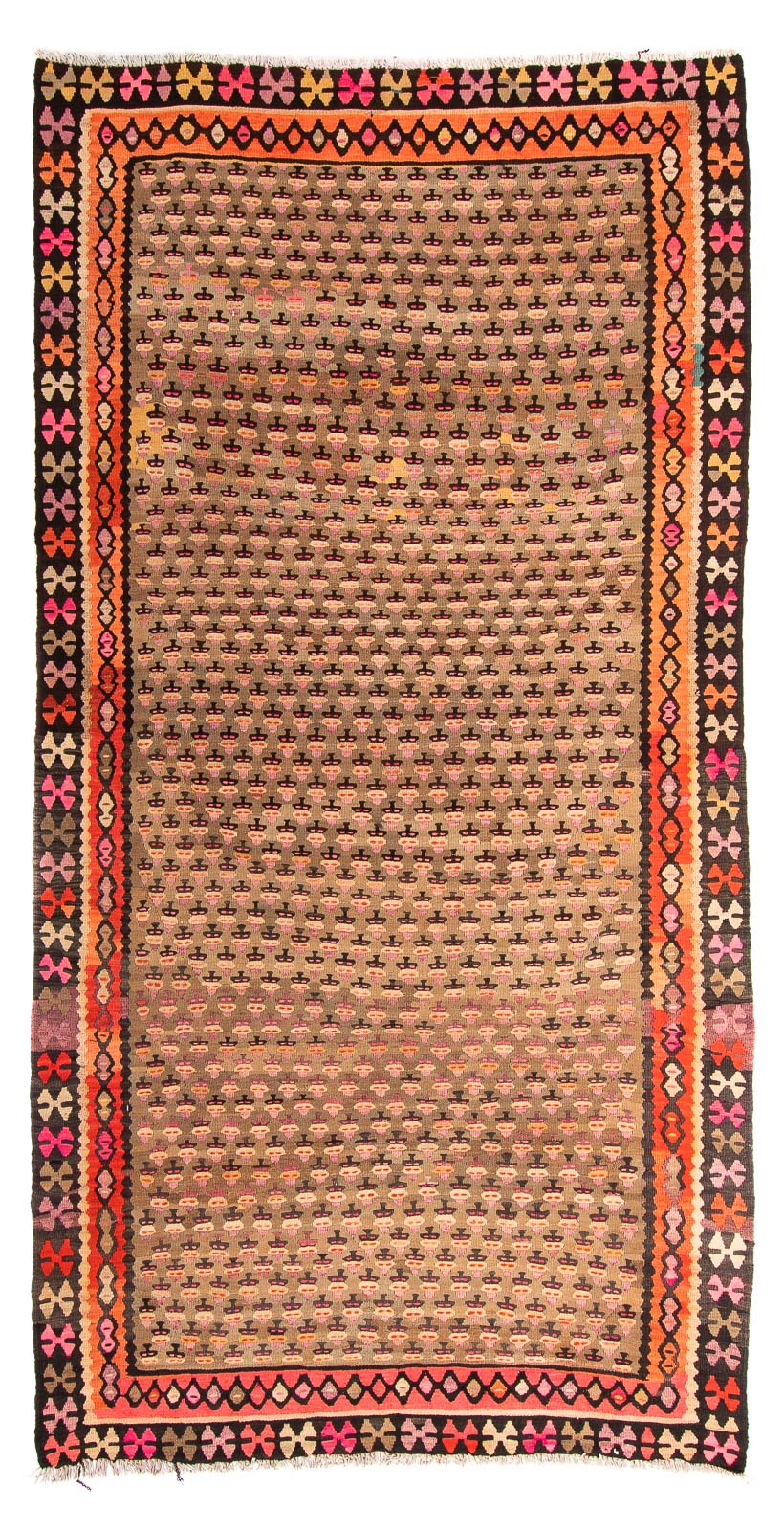 Biegacz Dywan Kelim - Stary - 285 x 160 cm - wielokolorowy