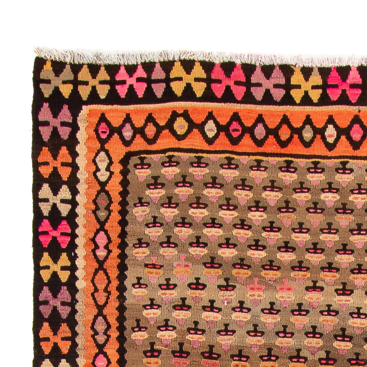 Biegacz Dywan Kelim - Stary - 285 x 160 cm - wielokolorowy