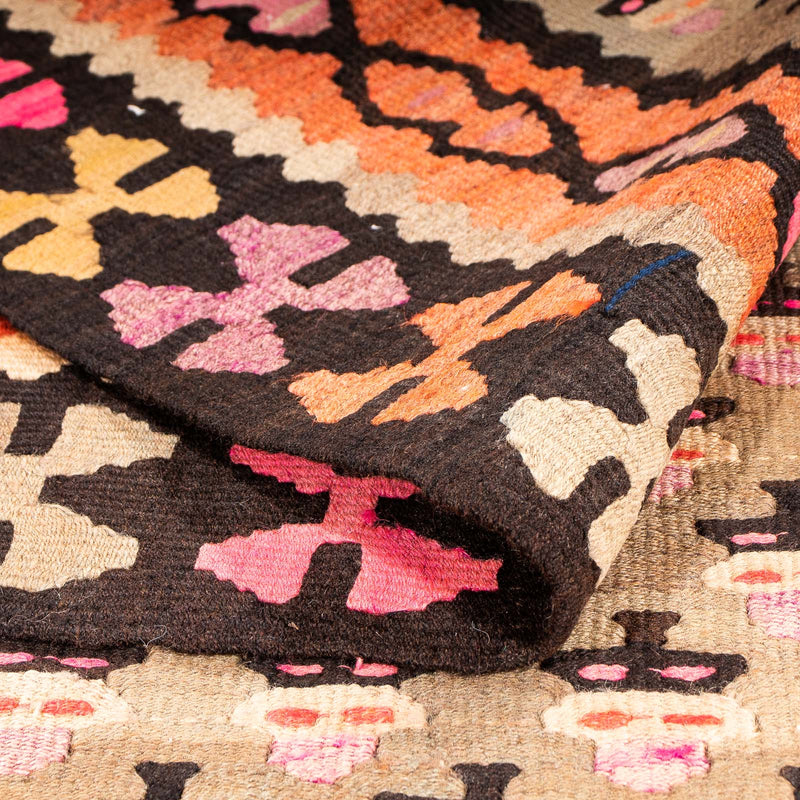 Biegacz Dywan Kelim - Stary - 285 x 160 cm - wielokolorowy