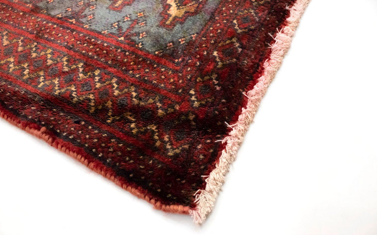 Dywan turkmeński - 130 x 60 cm - niebieski