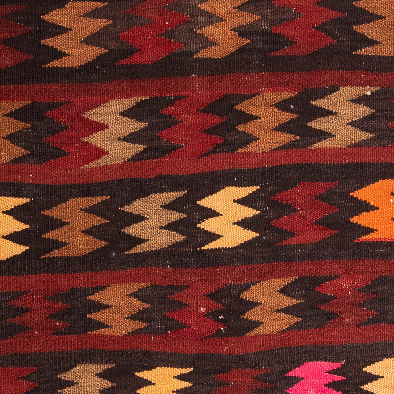 Dywan Kelim - Stary - 110 x 100 cm - wielokolorowy