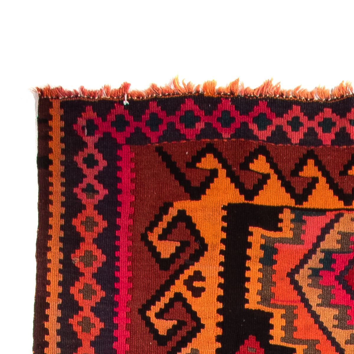 Biegacz Dywan Kelim - Stary - 225 x 150 cm - wielokolorowy