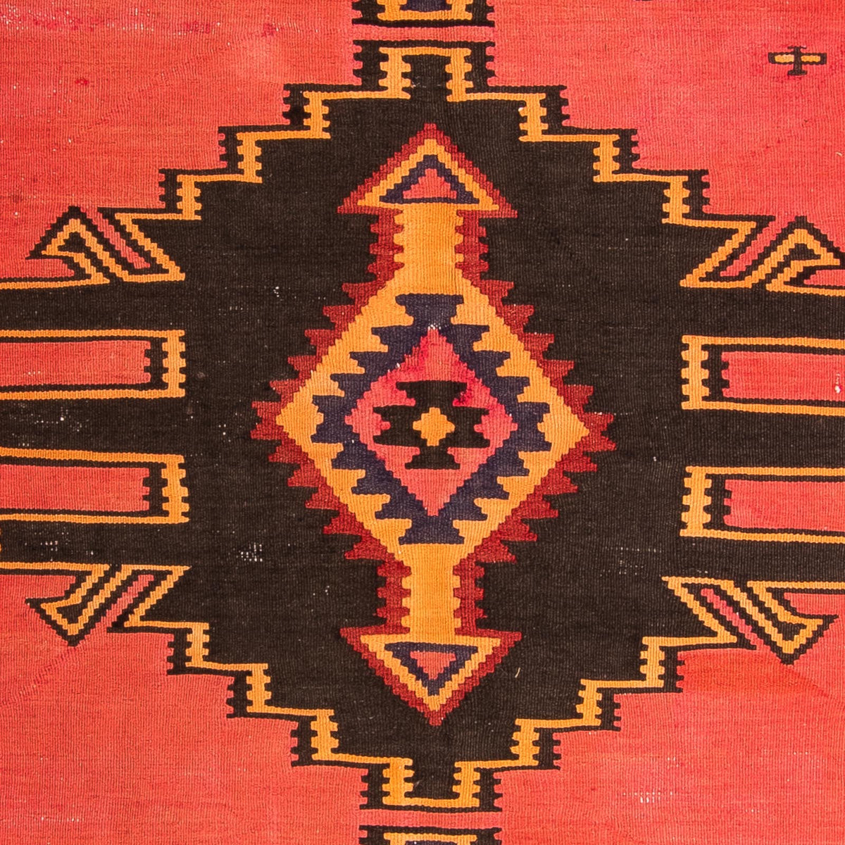 Dywan Kelim - Stary - 287 x 160 cm - wielokolorowy