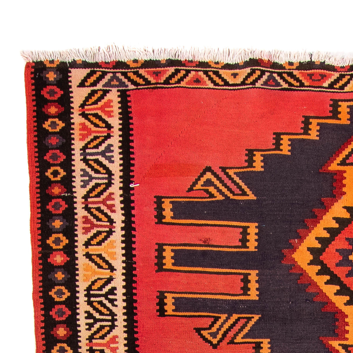 Dywan Kelim - Stary - 287 x 160 cm - wielokolorowy