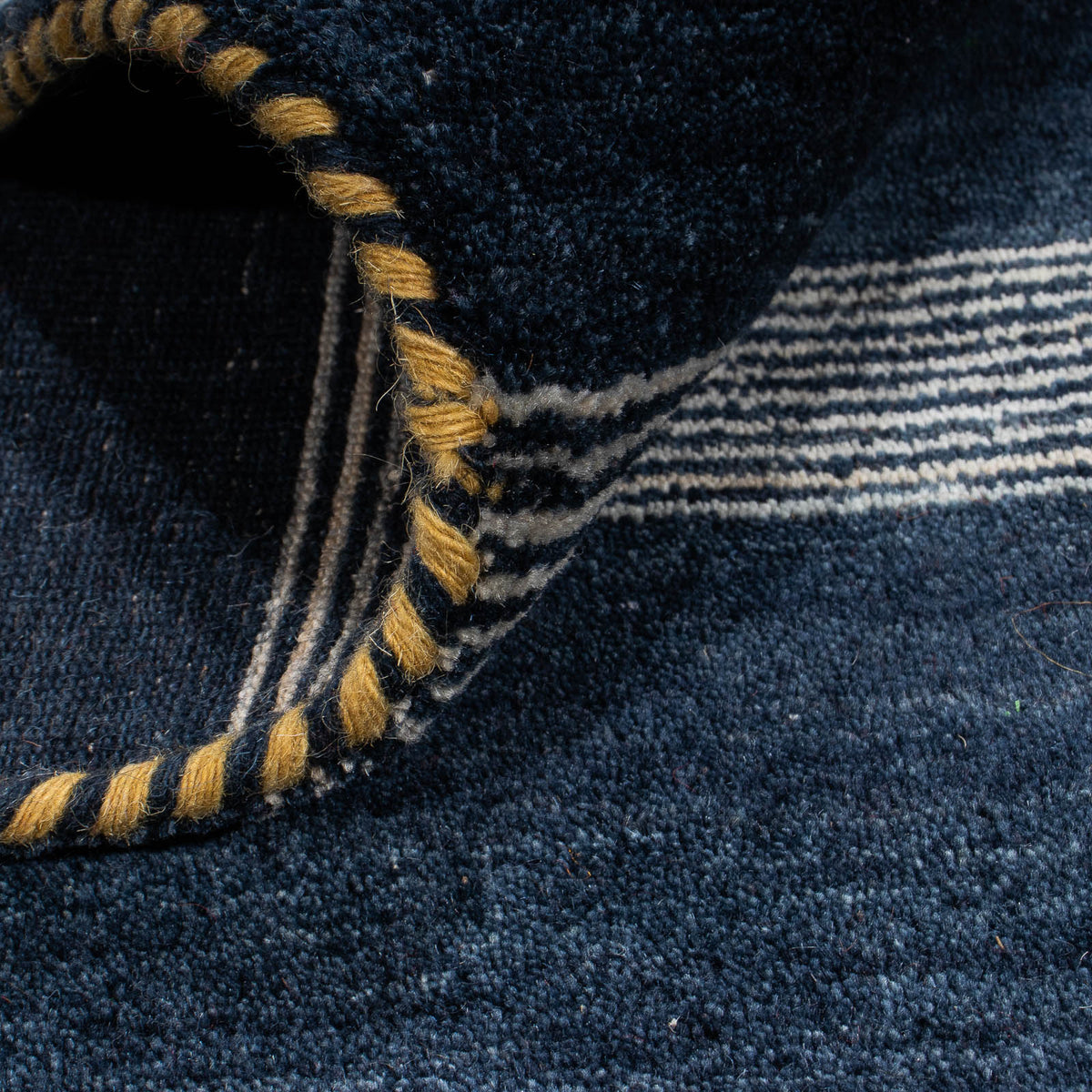 Dywan Gabbeh - Loribaft Softy - 240 x 172 cm - ciemnoniebieski