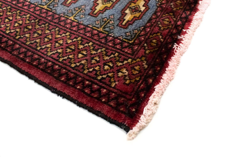 Dywan turkmeński - 130 x 60 cm - niebieski