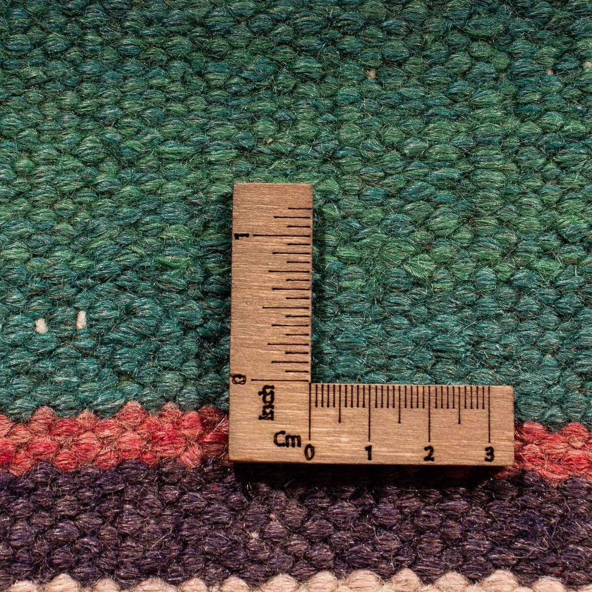 Dywan Kelim - Stary - 165 x 150 cm - wielokolorowy