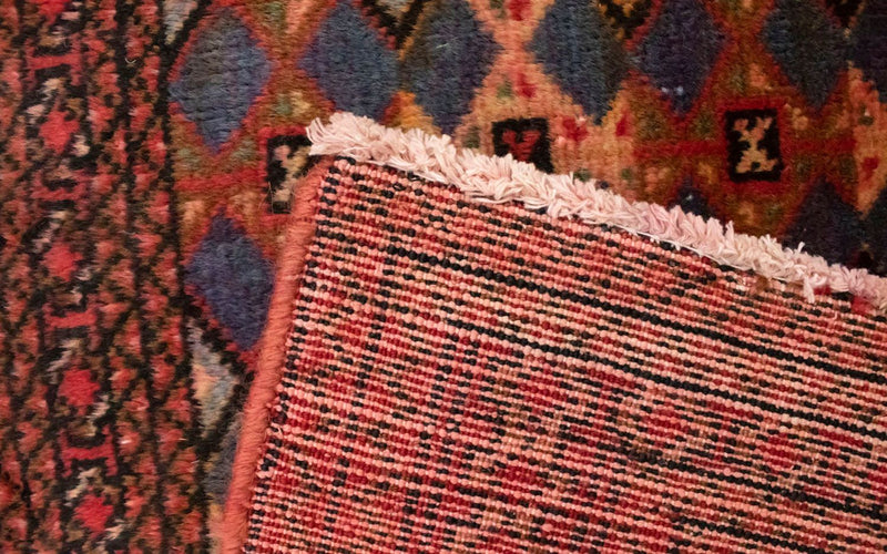 Dywan turkmeński - 130 x 60 cm - czerwony