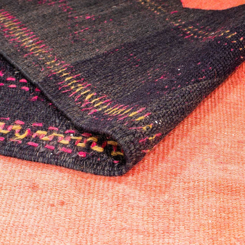 Biegacz Dywan Kelim - Stary - 360 x 145 cm - wielokolorowy