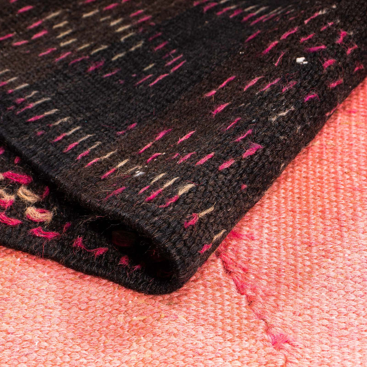 Biegacz Dywan Kelim - Stary - 365 x 145 cm - wielokolorowy