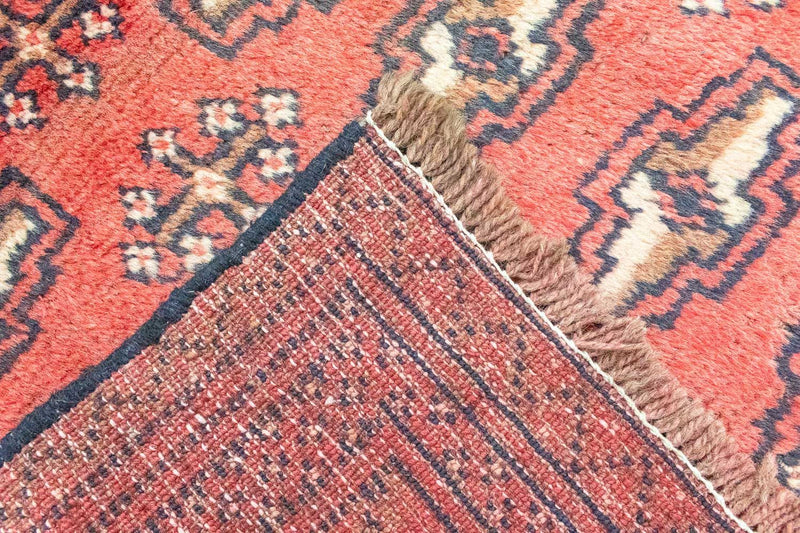 Dywan turkmeński - 268 x 195 cm - różowy