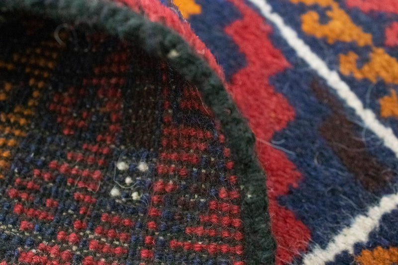 Dywan beludżycki - 132 x 76 cm - niebieski