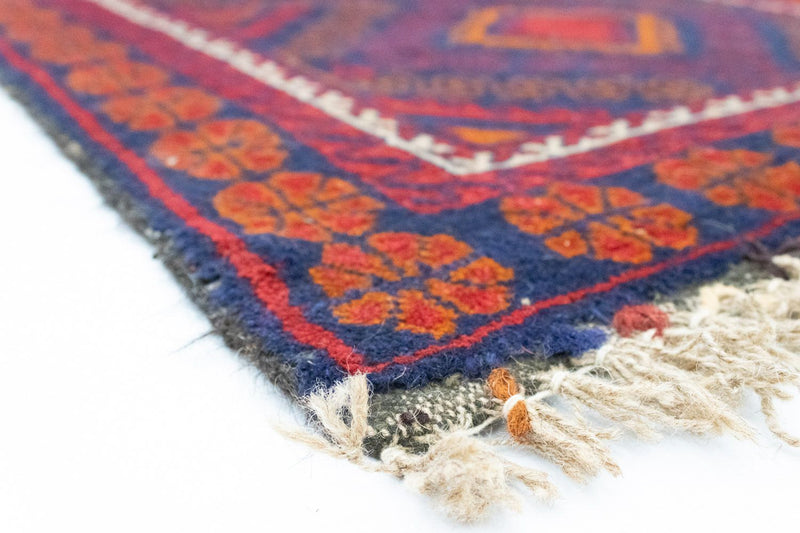 Dywan beludżycki - 137 x 81 cm - niebieski