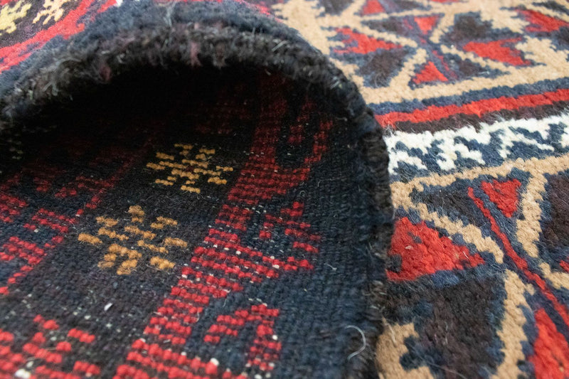 Dywan beludżycki - 129 x 78 cm - niebieski