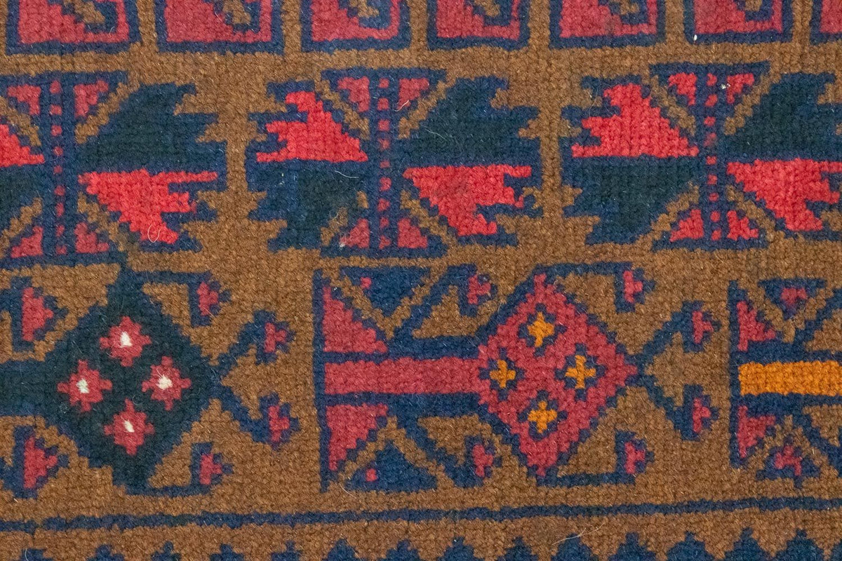 Dywan beludżycki - 140 x 86 cm - brązowy