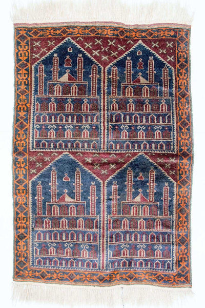 Dywan beludżycki 104x135cm - Dywan orientalny