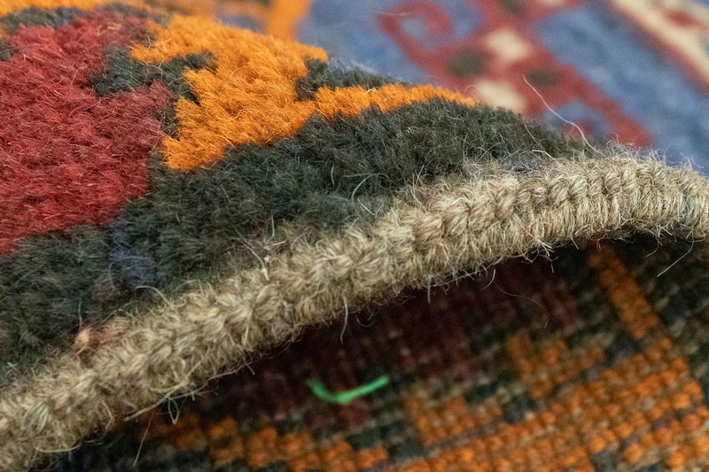 Dywan beludżycki - 134 x 81 cm - niebieski