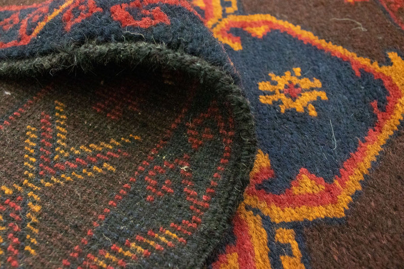 Dywan beludżycki - 131 x 87 cm - brązowy