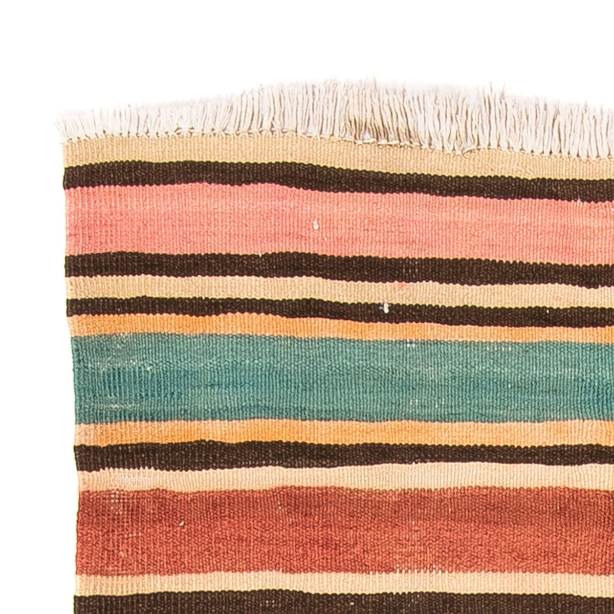 Dywan Kelim - Stary - 160 x 120 cm - wielokolorowy