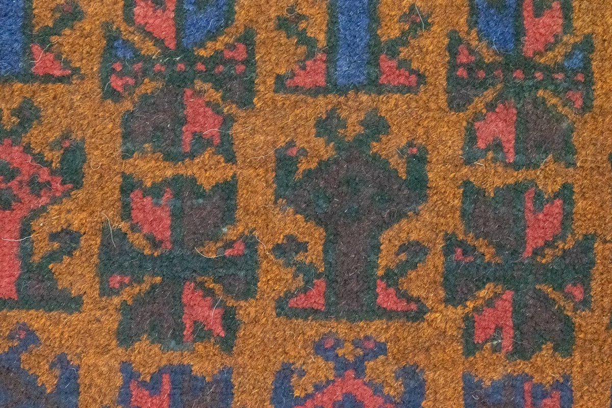 Dywan beludżycki - 140 x 76 cm - niebieski