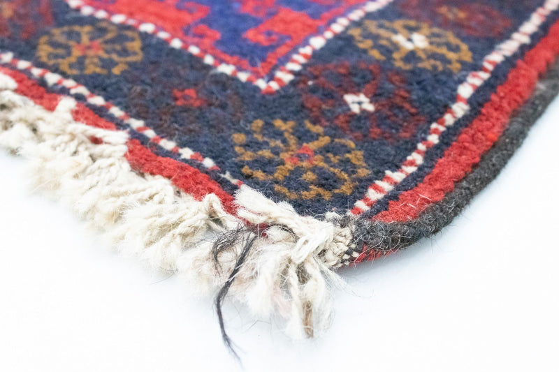 Dywan beludżycki - 140 x 76 cm - niebieski