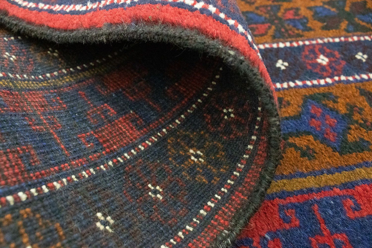 Dywan beludżycki - 140 x 76 cm - niebieski